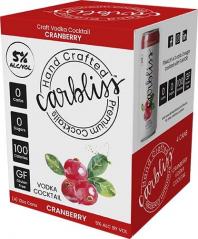 Carbliss Cranberry Vodka Soda (4 pack 12oz cans) (4 pack 12oz cans)