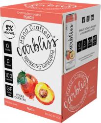 Carbliss Peach Vodka Cocktail (4 pack 12oz cans) (4 pack 12oz cans)