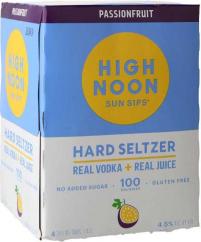 High Noon Sun Sips Hard Seltzer Passionfruit (4 pack 355ml cans) (4 pack 355ml cans)