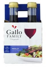 Gallo 'Family Vineyards' Merlot NV (4 pack 187ml) (4 pack 187ml)