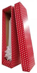 1 Bottle 750 mL Red Swiss Dot Gift Box #51