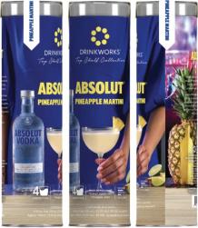 Absolut Cocktail Pineapple Martini (4 pack 355ml cans) (4 pack 355ml cans)