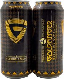 Goldfinger Original Lager Helles Style Lager (4 pack 16oz cans) (4 pack 16oz cans)