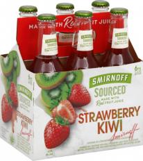 Smirnoff Sourced Strawberry Kiwi (6 pack bottles) (6 pack bottles)