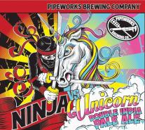 Pipeworks Ninja VS Unicorn Double IPA (4 pack 16oz cans) (4 pack 16oz cans)