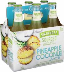 Smirnoff Ice Sourced Pineapple Coconut (6 pack bottles) (6 pack bottles)