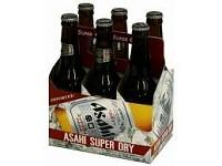 Asahi - Dry Draft Beer (6 pack 12oz bottles) (6 pack 12oz bottles)