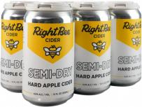 Right Bee Cider Semi Dry Hard Apple Cider (6 pack 12oz cans) (6 pack 12oz cans)