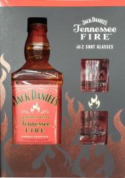 Jack Daniel's Tennessee Whiskey Fire W/2 Shot Glasses (750ml) (750ml)