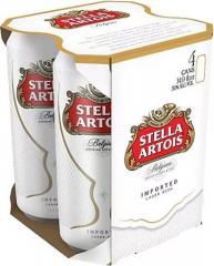 Stella Artois Lager (4 pack 16oz cans) (4 pack 16oz cans)